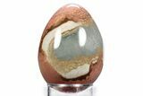 Polished Polychrome Jasper Egg - Madagascar #359025-1